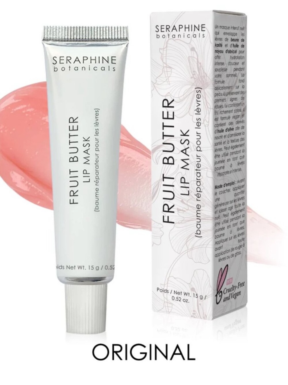 Seraphine Botanicals Fruit Butter Lip Mask Original Formula NIB